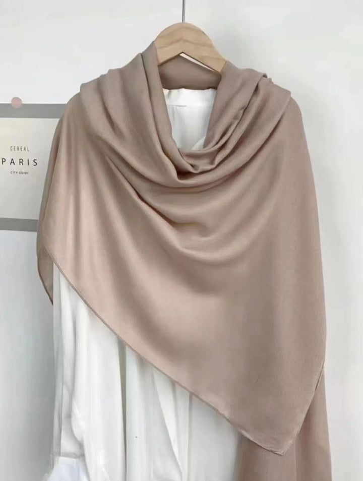 Foulard confortable uni style coton - Confortable et léger