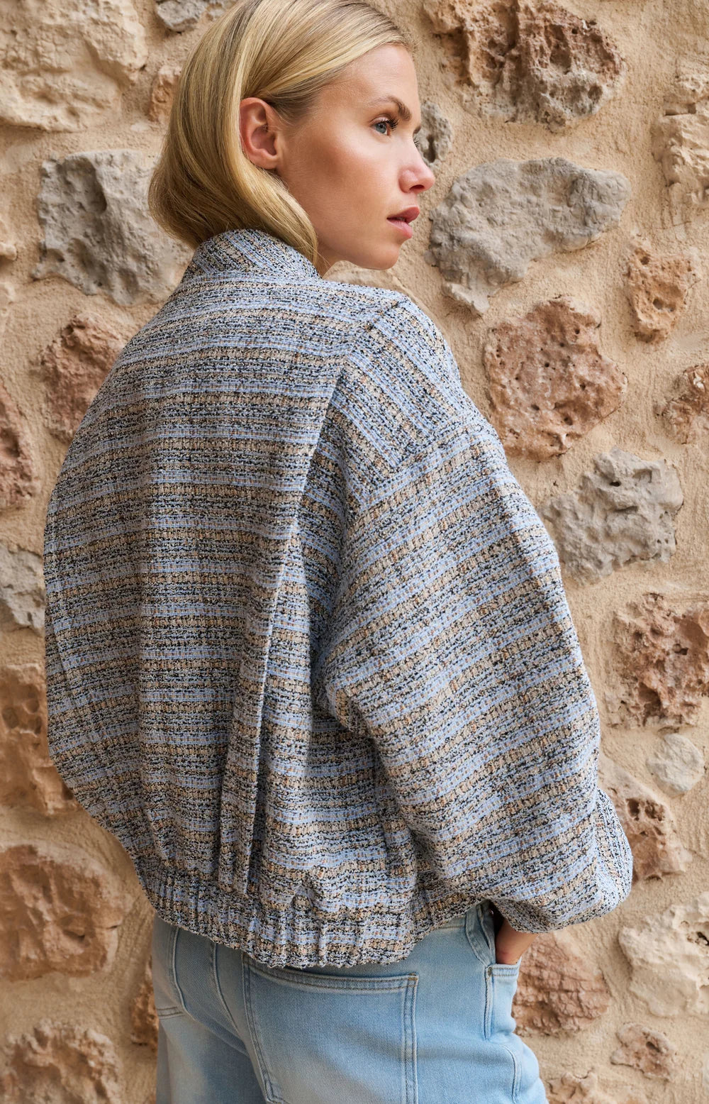 Veste courte modèle zippé – Coupe décontractée