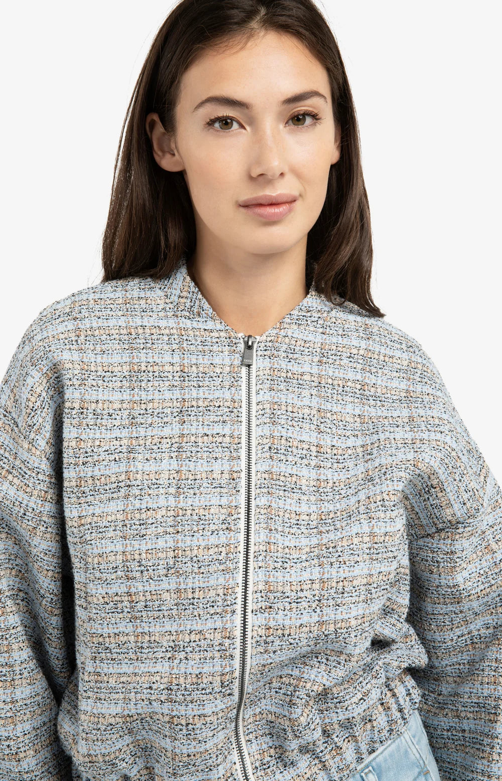 Veste courte modèle zippé – Coupe décontractée
