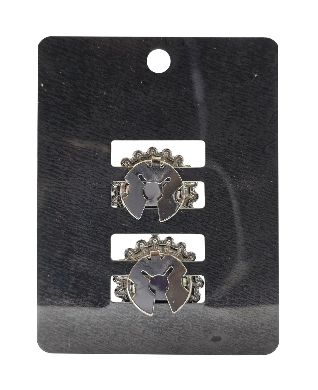 Duo couvre-boutons bijoux pour chemise et veste - Accessoire amovible carré à effet tressé