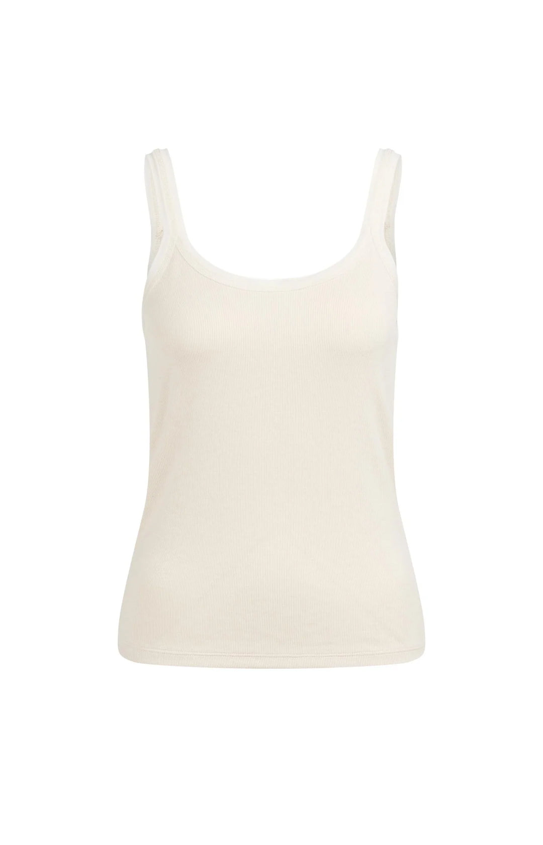Haut sans manches - Avec bordures en maille filet transparente et coupe ajustée