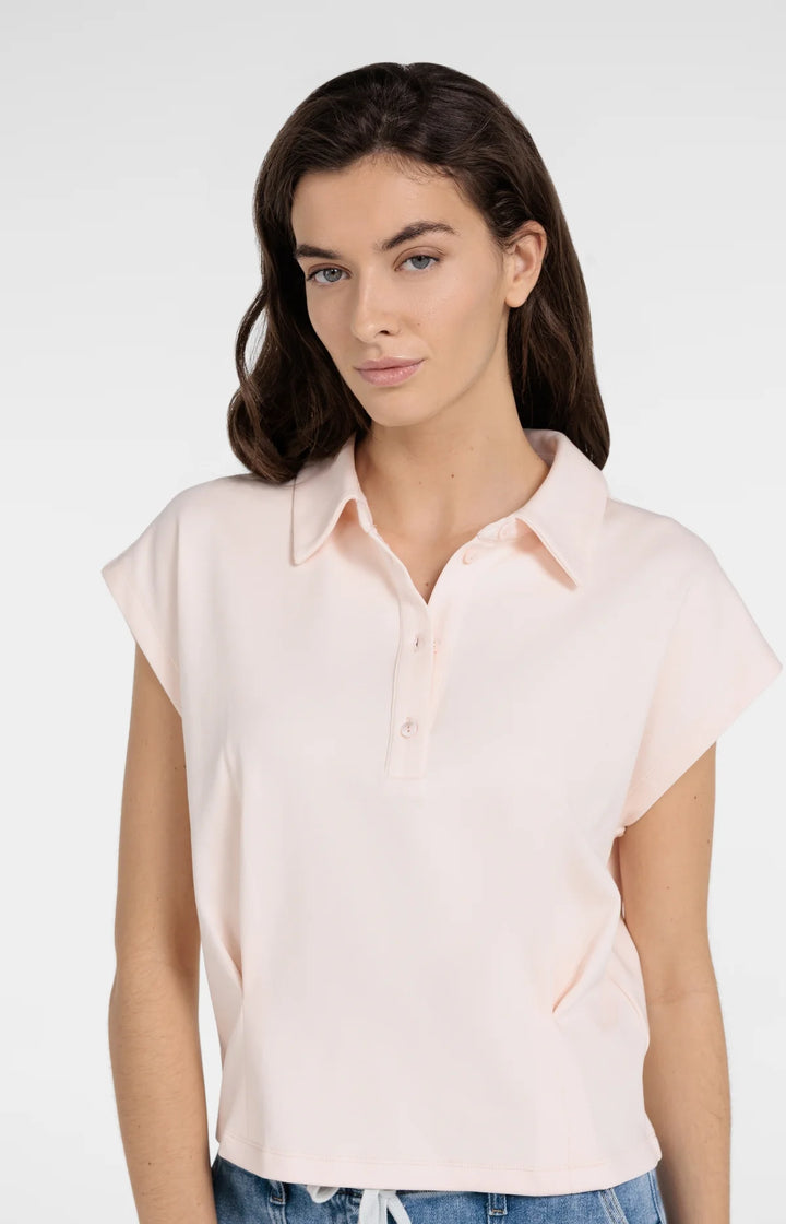 Jersey blouse with bust darts
