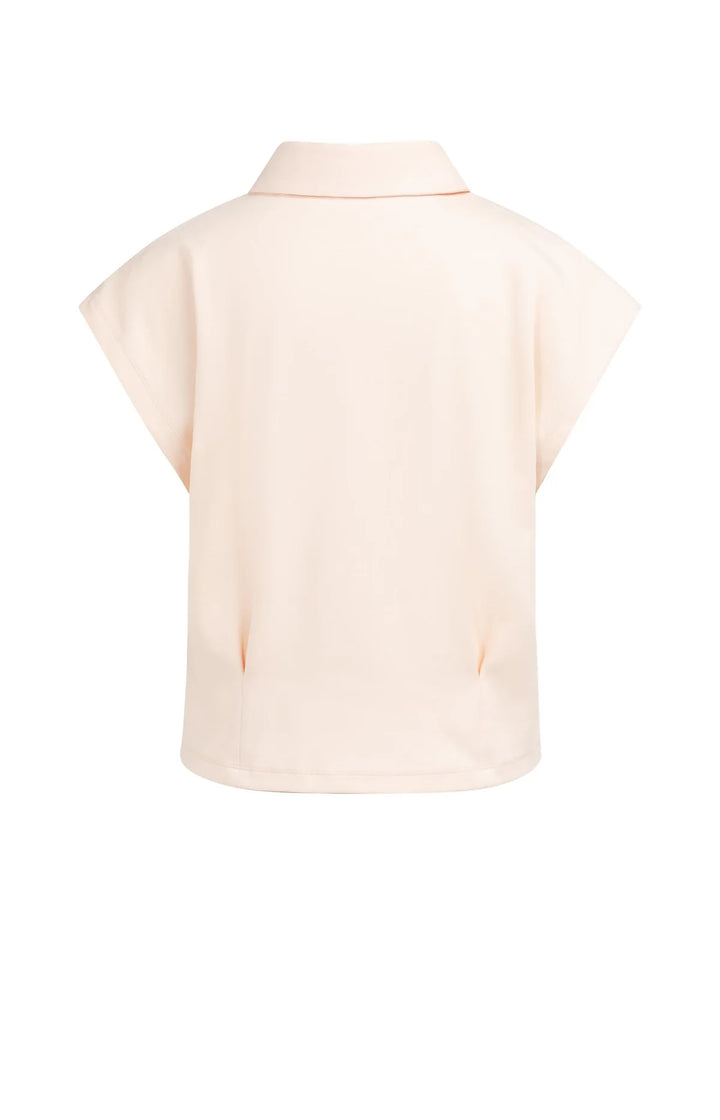 Jersey blouse with bust darts