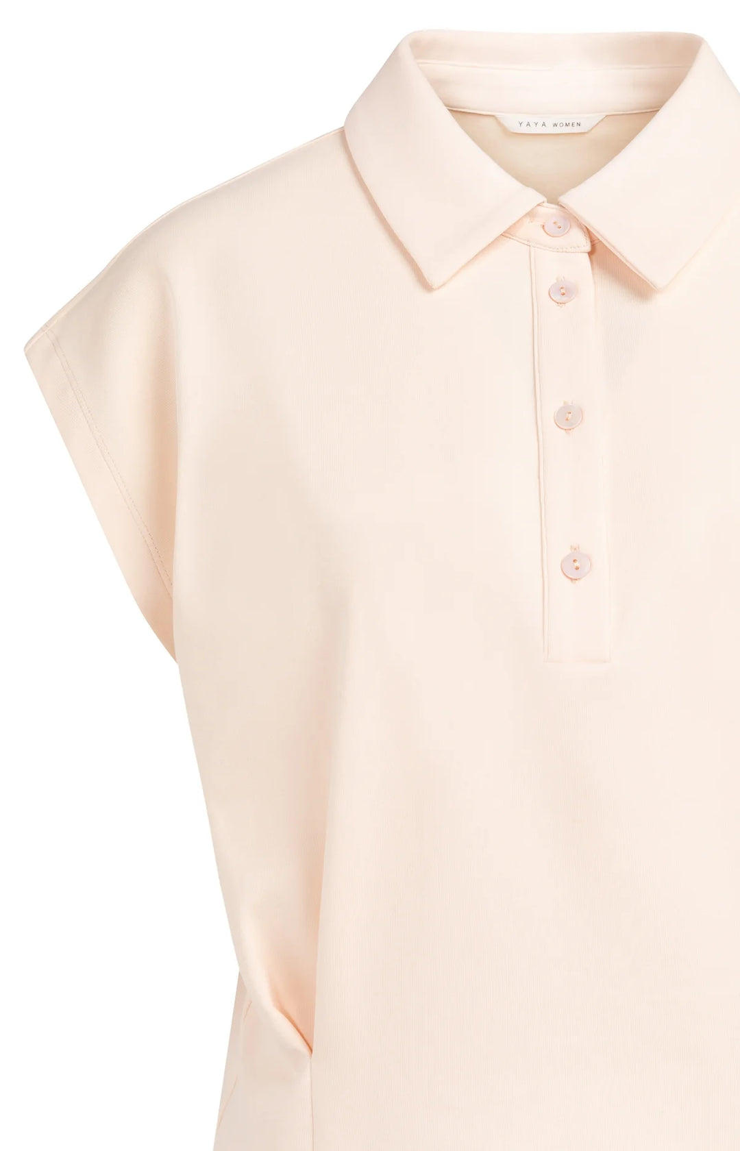 Jersey blouse with bust darts