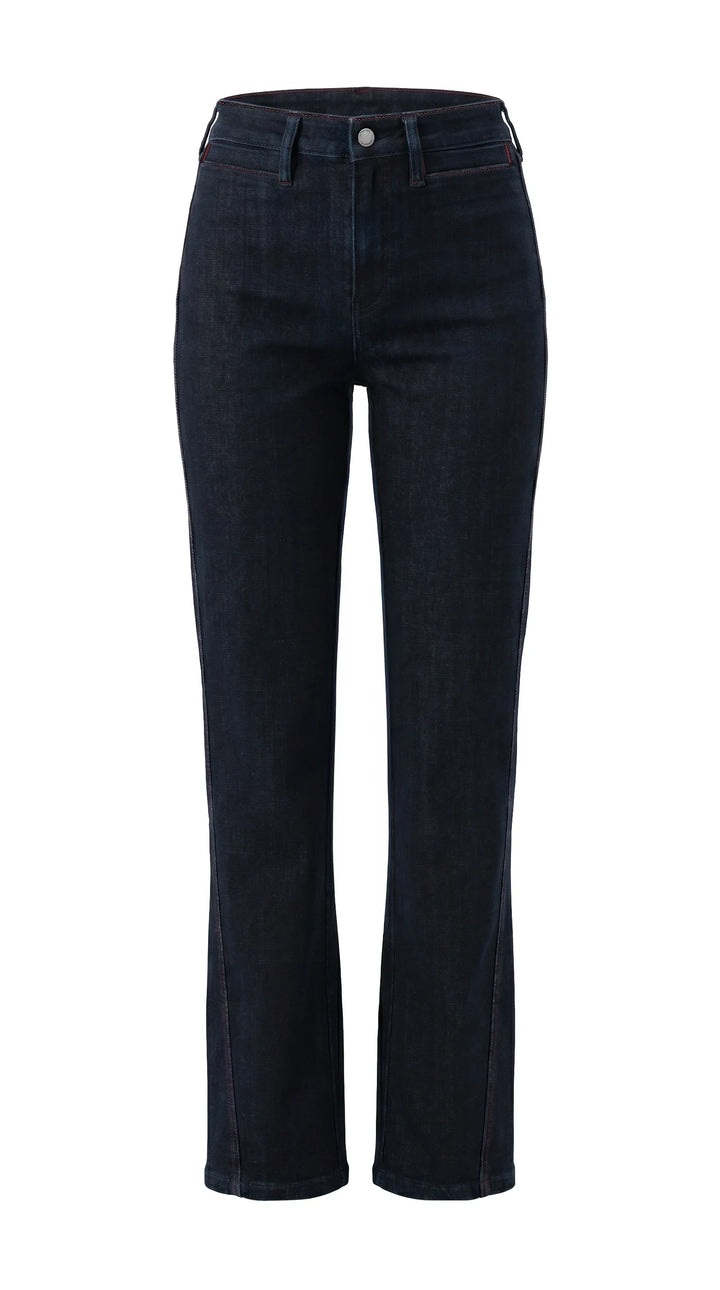 Jeans à jambe droite Kennedy - À taille mi-haute et mélange de coton