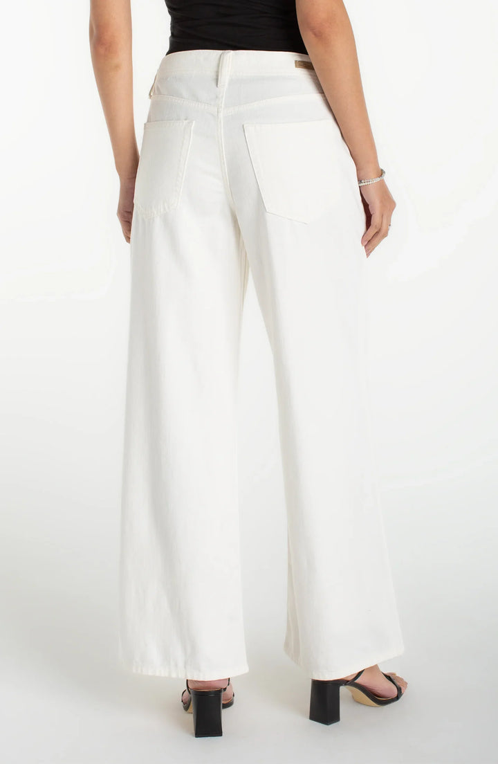 Pantalon jambe large blanc Weekender
