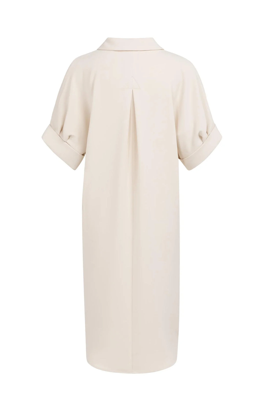 Robe longue fluide à encolure en V - Manches courtes