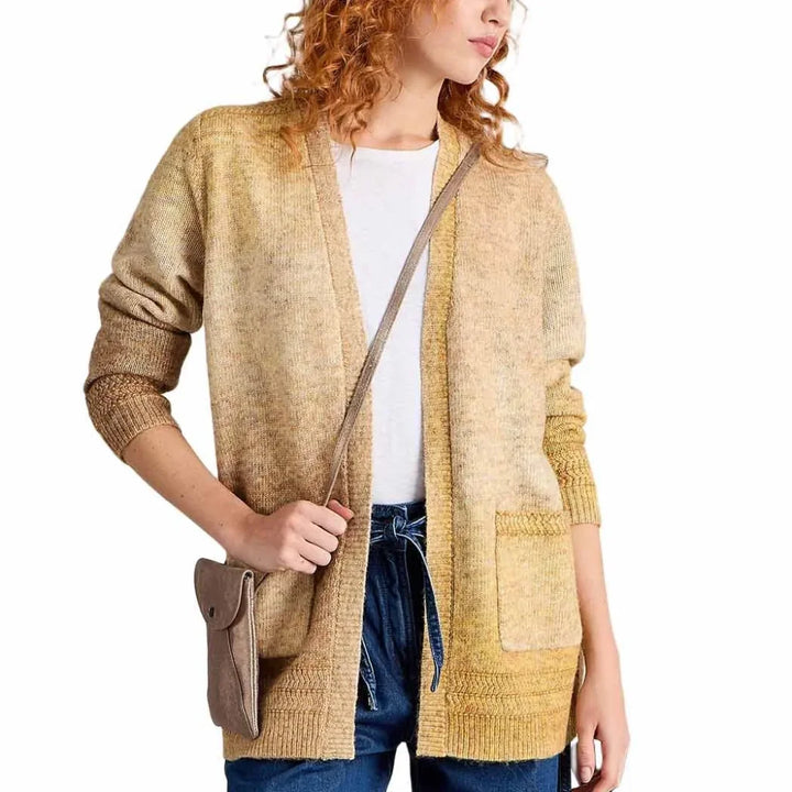 Cardigan long ouvert à manches longues Lilbet