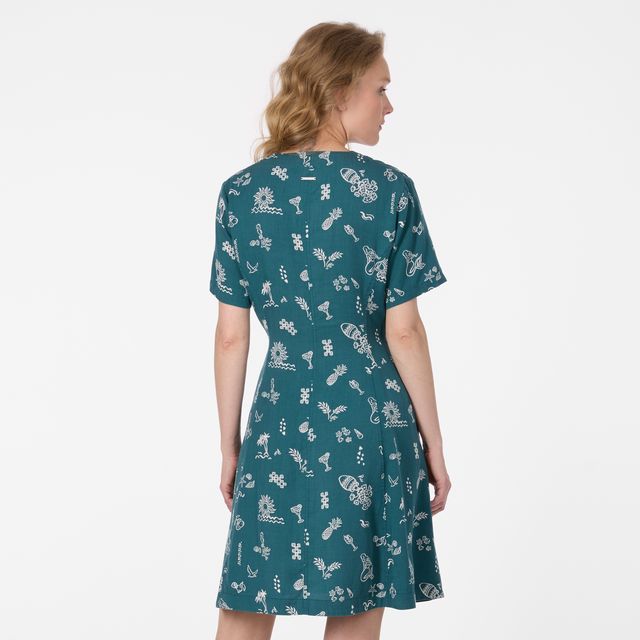Robe à imprimé Kveeda - Poches dissimulées dans les coutures latérales