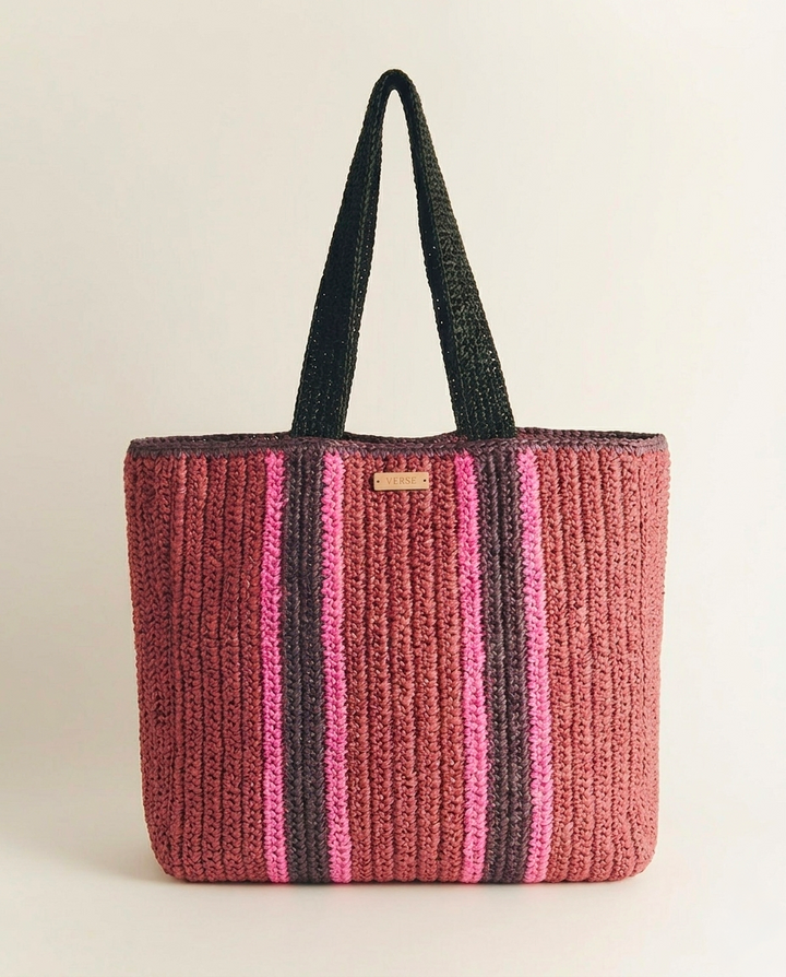 Grand sac fourre-tout en raphia - Un accessoire aux textures naturelles