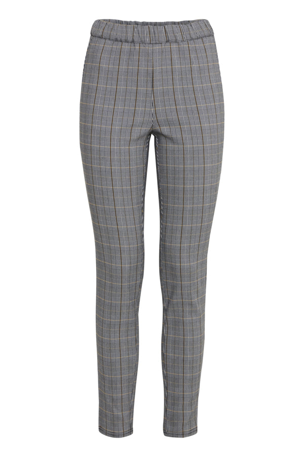 Pantalon à carreaux à bande élastique