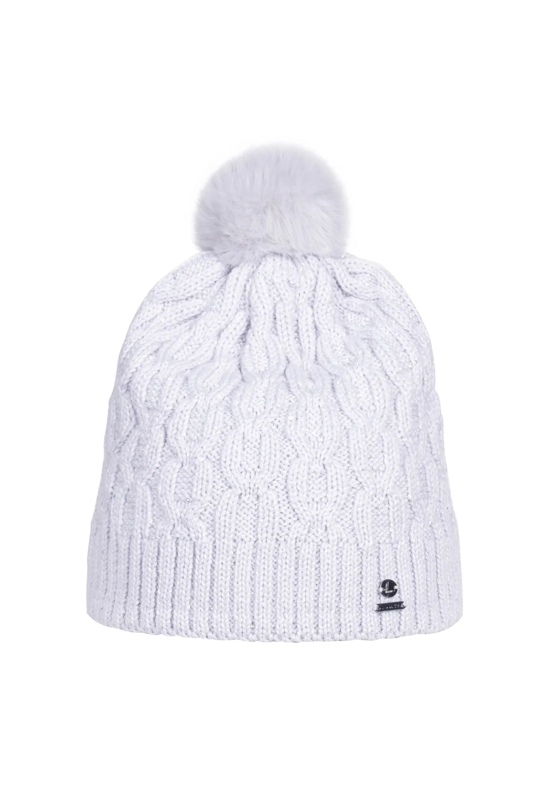 Tuque à pompon en tricot torsadé